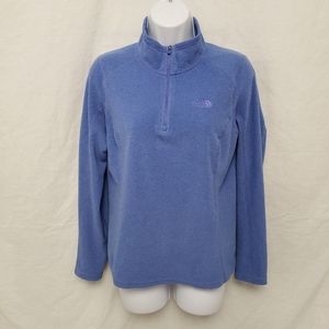 The North Face Blue Purple 1/4 Zip Pullover Small